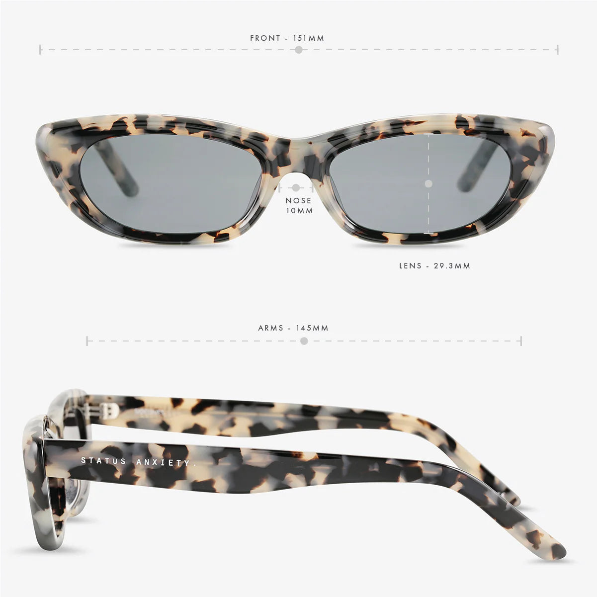 Sidelines Sunglasses - White Tort