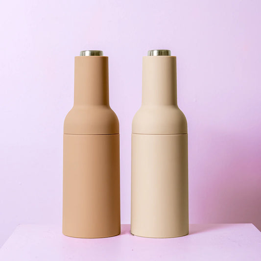 Thea Automatic S&P Grinder Set - Beige/Caramel