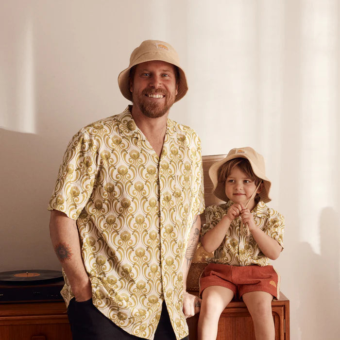 Wave Rider Linen Resort Shirt- Mens