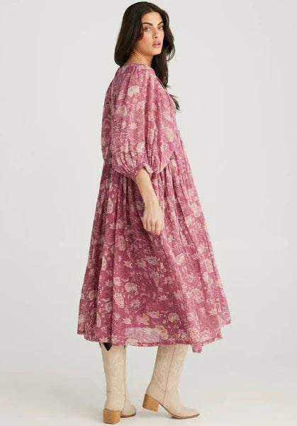 Wisteria Dress - Orchard Haze