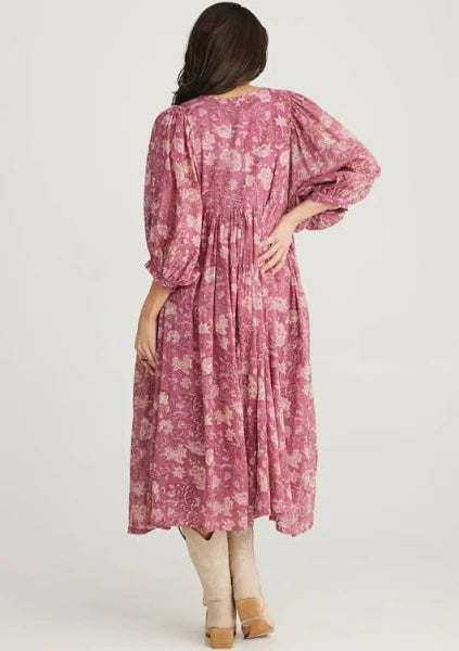 Wisteria Dress - Orchard Haze