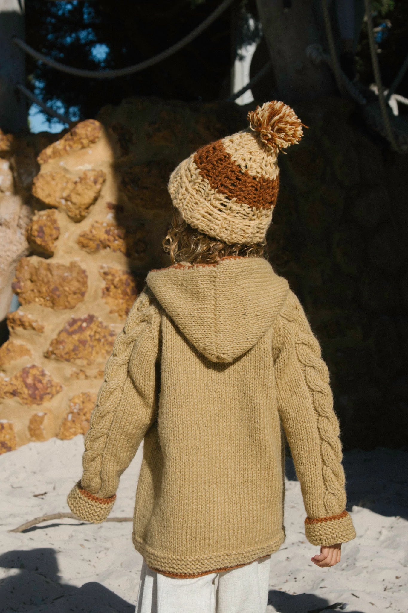 Kids Hazel Beanie - Butterscotch/Uluru