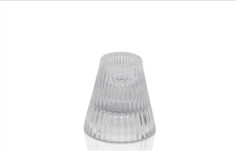 Carlo Vintage Candle Holder - Clear